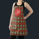 Personalised Vintage Christmas/winter patterned   Apron<br><div class="desc">festive</div>