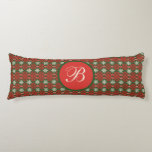 Personalised Vintage Christmas/winter patterned   Body Cushion<br><div class="desc">festive</div>