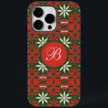 Personalised Vintage Christmas/winter patterned  Case-Mate iPhone 14 Pro Max Case<br><div class="desc">festive</div>