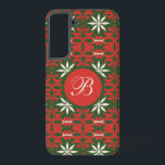 Personalised Vintage Christmas/winter patterned Samsung Galaxy Case<br><div class="desc">festive</div>