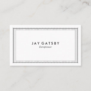 Personalised Vintage Engraved Border Business Card