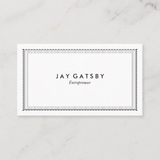 Personalised Vintage Engraved Border Business Card