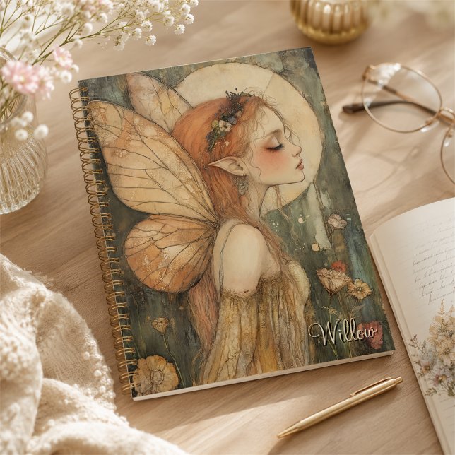 Personalised Vintage Fairy with Floral Crown Planner (Creator Uploaded)
