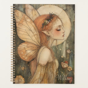 Personalised Vintage Fairy with Floral Crown Planner