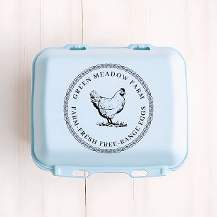 Personalised Vintage Family Business Farm Egg Rubb Rubber Stamp