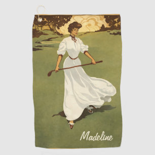 Personalised Vintage Fashion Golf Towel