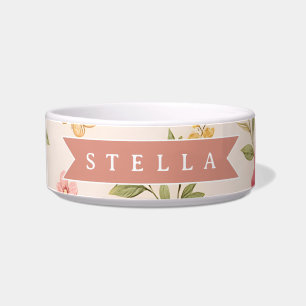 Personalised Vintage Floral Romantic Name Gift Bowl