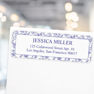 Personalised Vintage Flower Floral Return Address