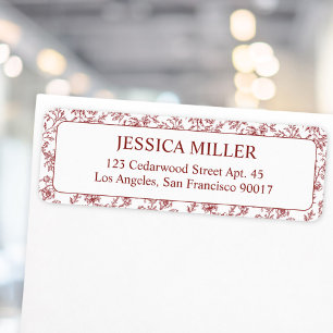 Personalised Vintage Flower Floral Return Address