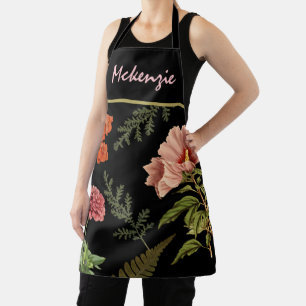 Personalised Vintage Flowers  Apron