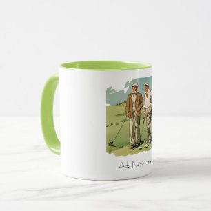 Personalised Vintage Golfer's Combo Mug