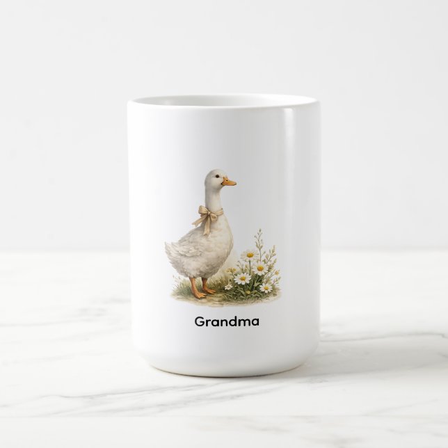 Personalised Vintage Goose Grandma Mug (Center)