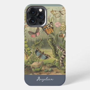 Personalised Vintage Insects Beautiful Creatures iPhone 13 Pro Max Case