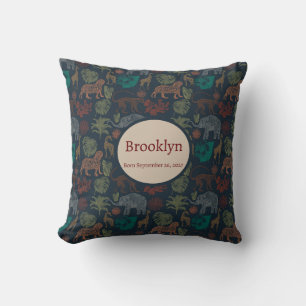 Personalised Vintage Jungle Safari Cushion