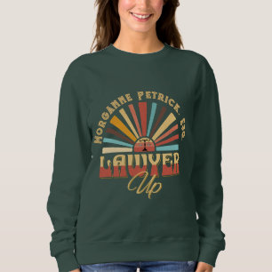 Personalised Vintage Law School Graduation Gift Sweatshirt