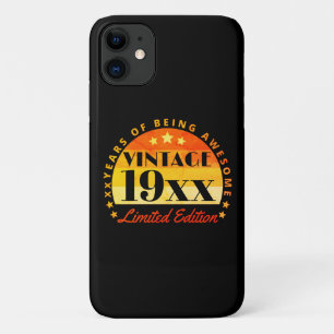 Personalised Vintage Limited Edition Birthday Case-Mate iPhone Case