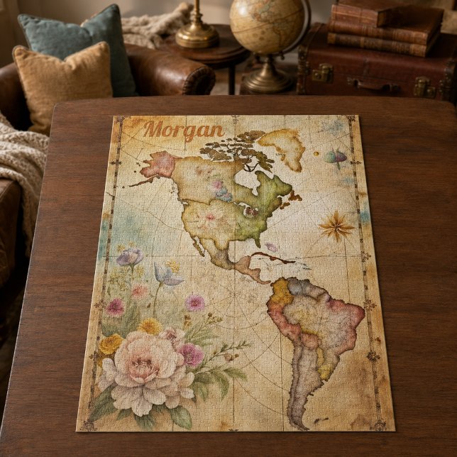 Personalised Vintage Map Jigsaw Puzzle (Creator Uploaded)