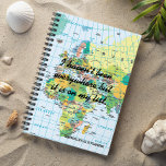 Personalised Vintage Map Planner<br><div class="desc">Vintage Map Planner - Customise this funky planner with your very own travel mantra! Never miss your important appointments or notes. The background of a vintage style world map makes it an absolutely perfect gift for travelers, backpackers or for those who just wander around dreaming about hitting the road and...</div>