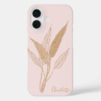 Personalised Vintage Minimalist Botanical Pink