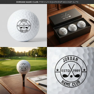 Personalised Vintage Monogram Golf Balls