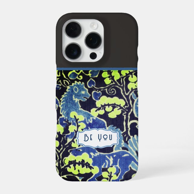 Personalised Vintage Pattern iphone Case (Back)