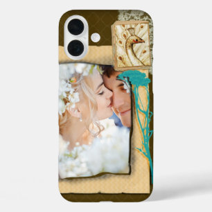 Personalised Vintage Photo Collage iPhone 16 Plus Case