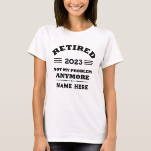 Personalised vintage retirement T-Shirt