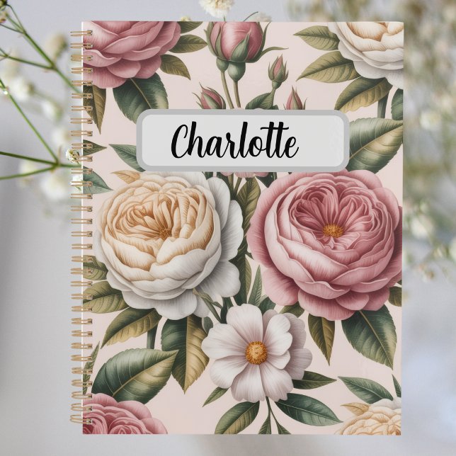 Personalised vintage roses  Productivity Goal  Planner (Creator Uploaded)