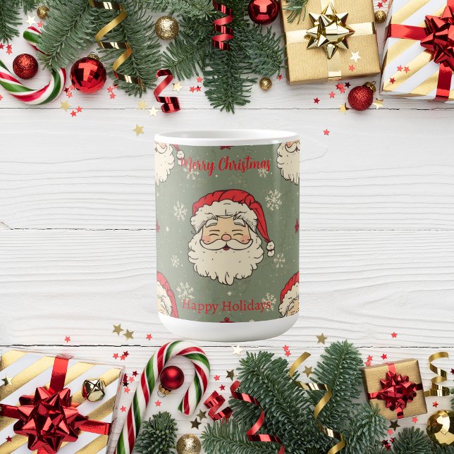 Personalised Vintage Santa Claus Coffee Mug (Creator Uploaded)