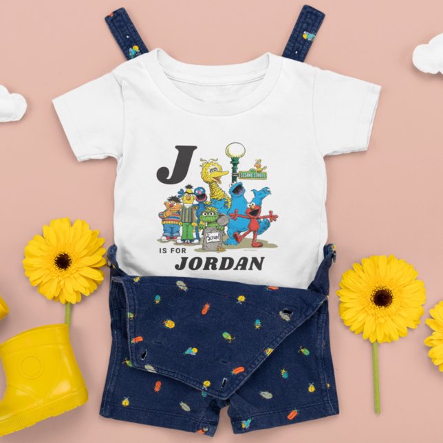 Personalised Vintage Sesame Street Pals Baby T-Shirt (Creator Uploaded)