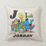 Personalised Vintage Sesame Street Pals Cushion<br><div class="desc">This vintage graphic features all your favourite Sesame Street characters hanging out together.   Personalise by adding your child's name!  © 2022 Sesame Workshop. www.sesamestreet.org</div>