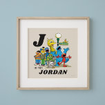 Personalised Vintage Sesame Street Pals Poster<br><div class="desc">This vintage graphic features all your favourite Sesame Street characters hanging out together.   Personalise by adding your child's name!  © 2022 Sesame Workshop. www.sesamestreet.org</div>