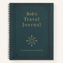 Personalised Vintage Travel Journal