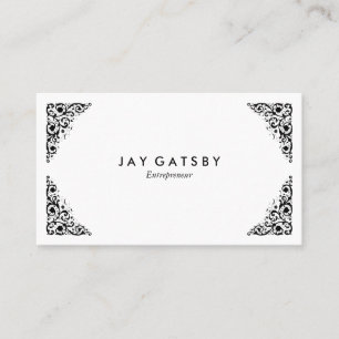 Personalised Vintage Victorian Ornamental Business Card