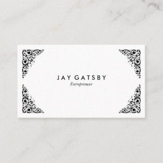 Personalised Vintage Victorian Ornamental Business Card