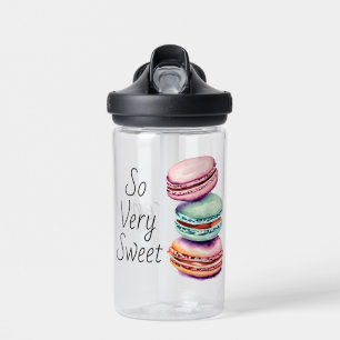 Personalised Vintage Watercolor Macaron Water Bottle