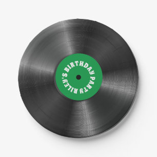 Personalised Vinyl Album Record Birthday Party  Paper Plate