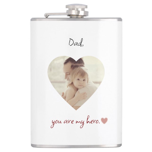 Personalised Vinyl Wrapped Flask for Father's Day (Front)