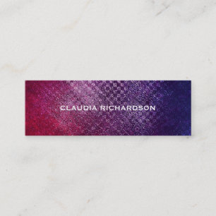 Personalised Viola Peach Skinny Business Card