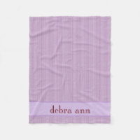 Personalised Violet Purple Blanket