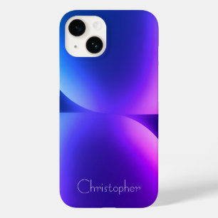 Personalised violet Radial Texture iphone 15 Case-Mate iPhone 14 Case