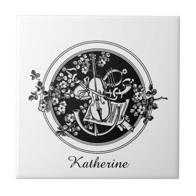 Personalised violin tile (Front)