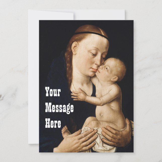 Personalised  Virgin and Child Mother's Day 2021  Thank You Card (Front)
