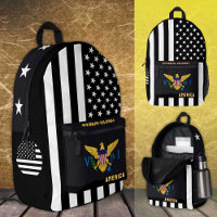 Personalised Virgin Islands bag, American Flag