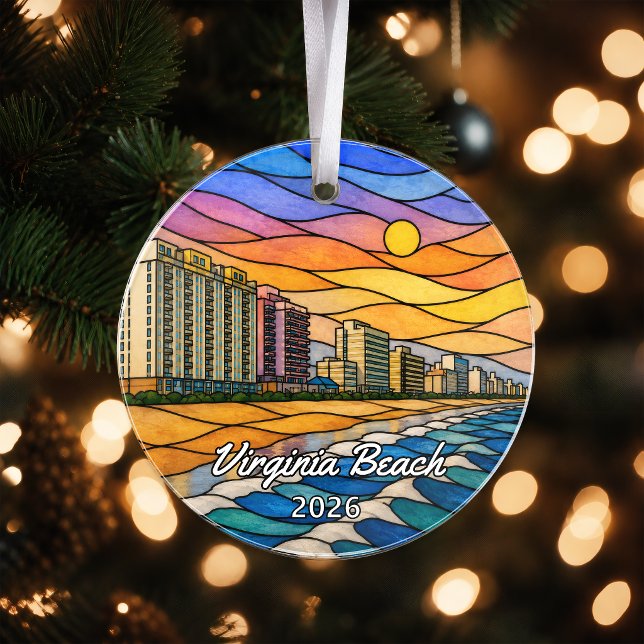 Personalised Virginia Beach Acrylic Ornament, Cust Ornament (Creator Uploaded)