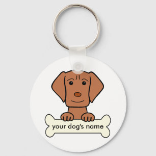 Personalised Vizsla Key Ring