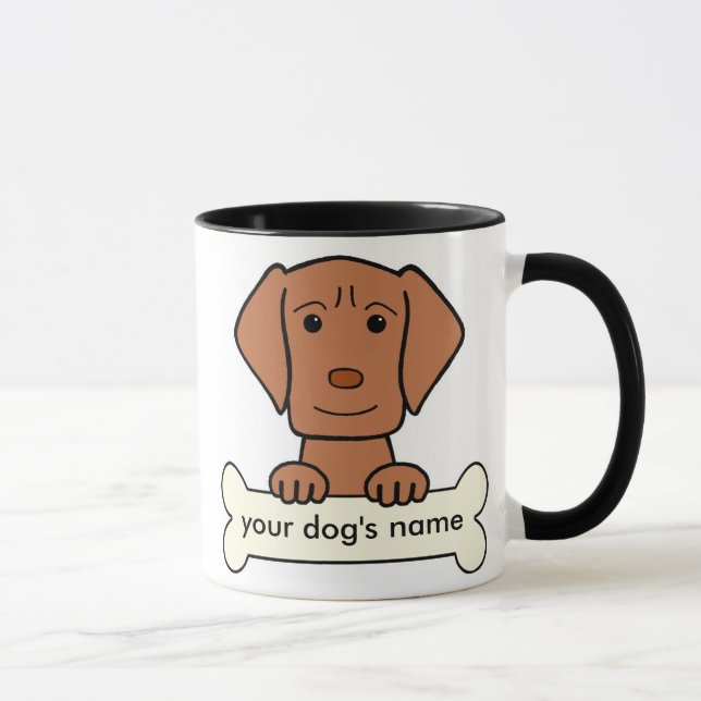 Personalised Vizsla Mug (Right)