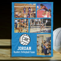 Personalised Volleyball 5 Photo Collage Name Team#