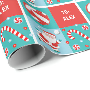 Personalised Volleyball Christmas Wrapping Paper
