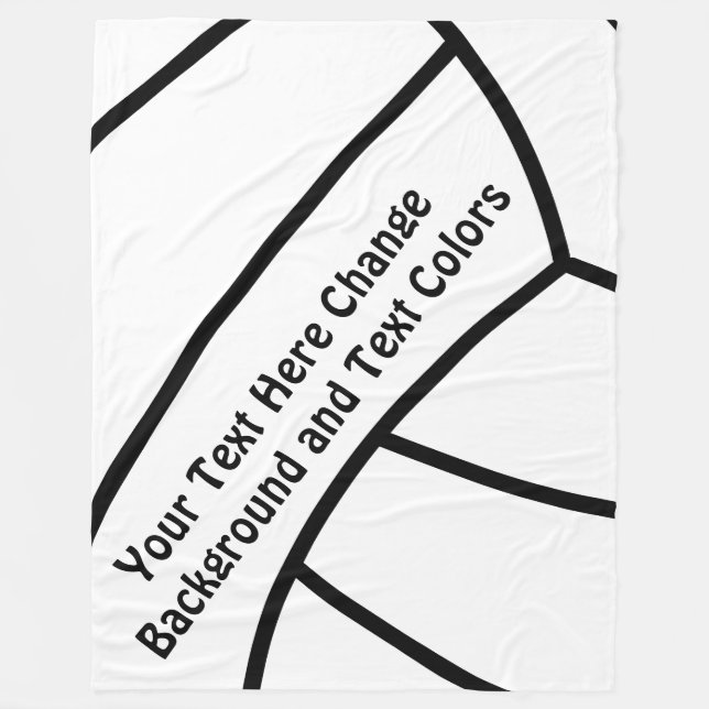 Personalised Volleyball Fleece Blanket Your COLORS (Front)